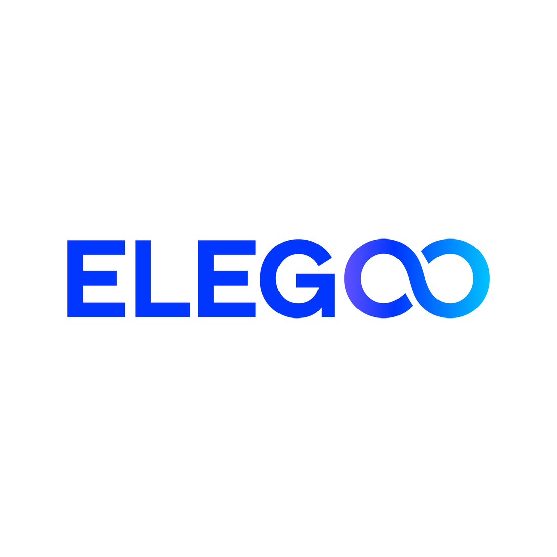 Elegoo logo in blue